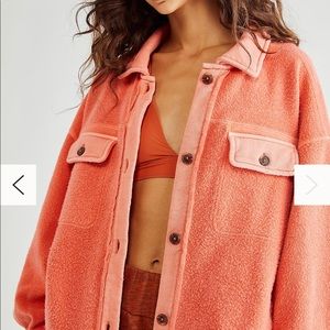 Free People Ruby Jacket - Size L - Scarlet Ibis